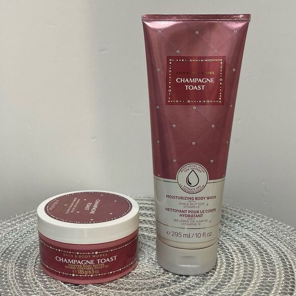 BBW Champagne Toast Whipped Body Butter and Body Wash Set of 2 NWT - Picture 1 of 3